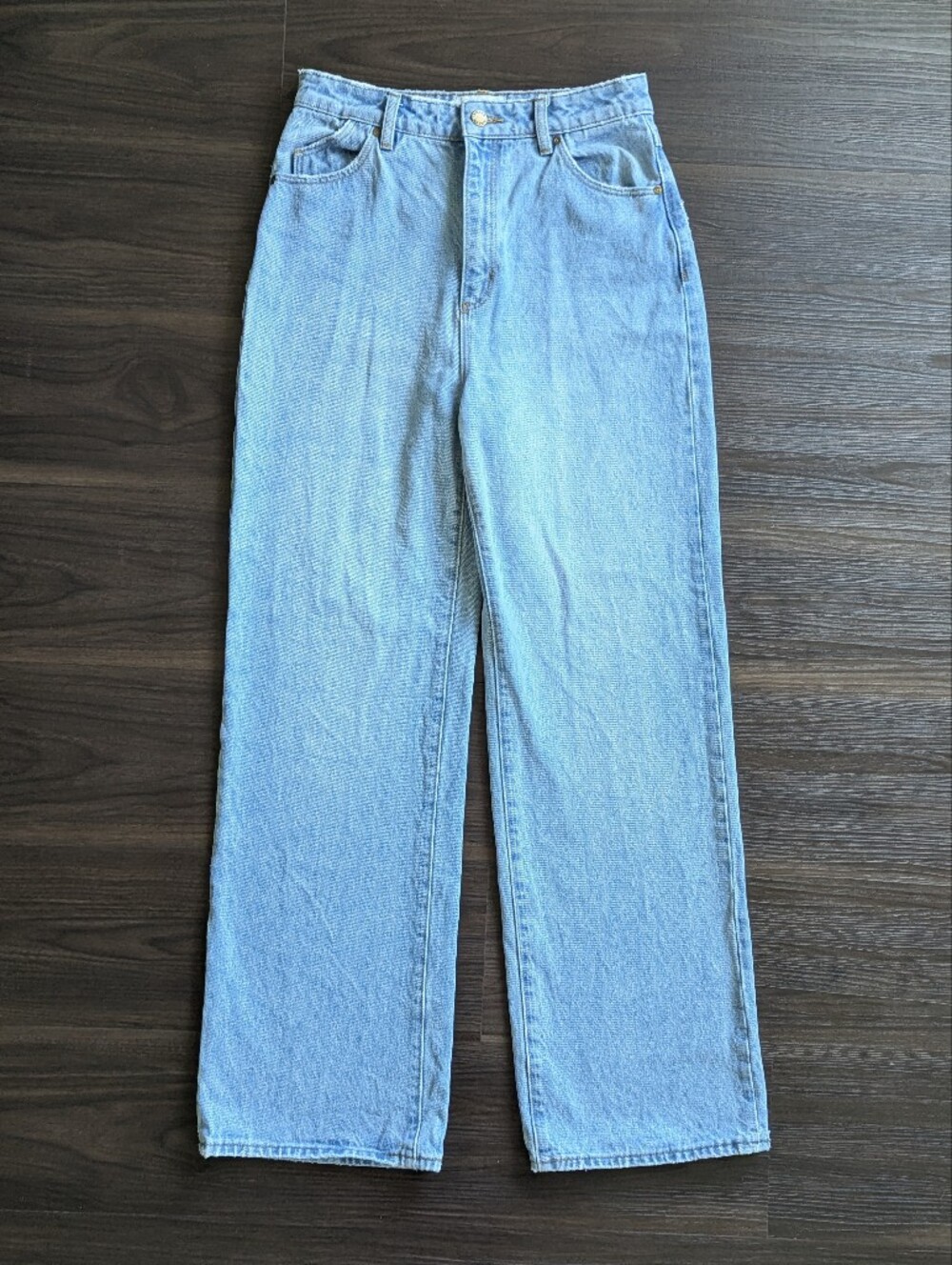 Rolla’s Heidi High Rise Wide Leg Jeans 28 Light Wash Denim Retro Clean Girl Boho